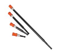 Walfront Jeu de Rallonges pour Forets, Queue Hexagonale de 1,4 Pouce, 4 | Alliage D’aluminium, Acier Inoxydable, Porte Embouts à Changement Rapide, Réparations Domestiques, Usage Professionnel,