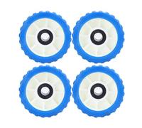 Walfront Jeu de Rouleaux Oscillants 4 Pièces, Conception Nervurée en Matériau EVA, Résistance aux Hautes Températures, Parfait pour Les Remorques de Bateaux et de Yachts