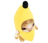 Walfront Jouet en Peluche Chat Banane, Oreiller en Peluche Doux pour Soulager Le Stress, Animal en Mignon pour Enfants et Adultes (30cm) (30cm) (20cm)