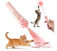 Walfront Jouets pour chat, 3 modes et 5 modes réglables, jouet interactif portable pour chien ou chat pour jouer à la poursuite
