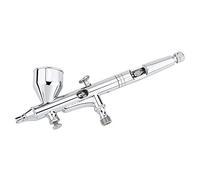 Walfront Kit Aérographe, Kit Aérographe Double Action 0.2mm / 0.3mm / 0.5mm Pistolet de Pulvérisation d'art à Aiguille pour Gâteau/Ongle/Modèle