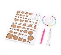 Kit de 4pcs Outils de Paperolles Quilling Paper pour DIY Art du Papier Loisirs Créatifs(Blanc)