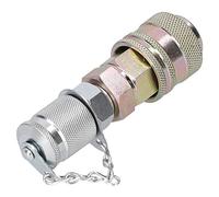 Walfront Kit de Couplage de Test de Pression Hydraulique, Connecteur à Couplage Rapide, Adaptateur de Test de Pression Hydraulique, Lien fileté, Fournitures Industrielles G1/8