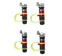 Walfront Kit de Déflateur des Pneus 4pcs, Dégonflage Rapide, 10-30 Psi, Accessoires de Soupape Hors Route Installation de la clé à clé avec Kit de Déflateur des Pneus, 10-30 Psi, pour