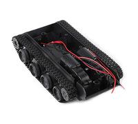 Walfront Kit de DIY Châssis de Tank Robot Voiture à Chenilles Intelligente Bricolage Absorption de Choc Légère avec Motor Universel 130