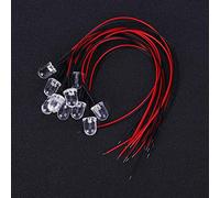 Walfront Kit de Lumière à Diode LED Filaire, Composant électronique coloré à Flash Lent, Perle Ronde de 10 Mm, Idéal pour les Projets Domestiques et Automobiles