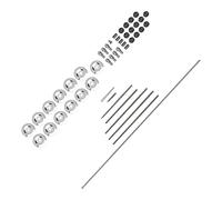 Walfront Kit de Réparation de Flûte, Outils en Acier Inoxydable, Entretien incurvé Alto pour les Amateurs de Bricolage