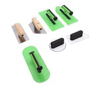 Walfront Kit de Truelles à Stuc Vénitien, Outils de Plâtrage en Acier Inoxydable Poli et ABS avec Manche Ergonomique, Sac de Rangement pour Peinture Murale et Maçonnerie
