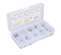 Walfront Kit D'insertion Filetée Métrique M2 M2.5 M3, 55 Pièces, Jeu de Fixations D'écrous Moletés à Filetage Femelle pour la Réparation du Métal et L'assemblage Mécanique