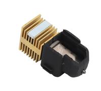 Walfront Kit Hotend assemblé en Acier trempé pour Mini Imprimante 3D Lab A1 A1 avec Dissipateur Thermique Magnétique, Manchon isolé, Dissipateur Thermique en Laiton, Buse 320C (0,8 mm)