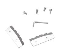 Walfront Lame de Remplacement pour Tarière à Glace 6 Pouces, Lot de 2 pour Eskimo Ion Strikemaster PPOLB, Bord dentelé en Acier allié Dur pour Coupe Rapide de la Glace