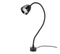Walfront Lampe de Travail LED Portable, Lumière Blanche 7 W 6000 K avec Col de Cygne Flexible à 360° et Base Magnétique Solide, pour Atelier, Tour CNC, Fraiseuse, Machine à Coudre (Prise UE)