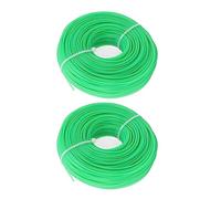 Walfront Ligne de -Herbe en Nylon de 1,6 Mm, Haute Performance à Faible Bruit pour Tondeuse électrique de Jardin, Ligne Verte Durable de 100 M pour Tondeuses à Gazon