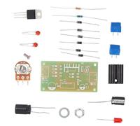 Walfront LM317 Kit de Bricolage D'alimentation Régulée Réglable ABS Conseil AC/DC Entrée Sortie Protection Redresseur Circuit Entrée Tension Réglable Ensemble pour École Éducation Laboratoire