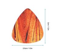 Walfront Lot de 10 Médiators en Plastique de Haute qualité pour Guitare, Basse, ukulélé, épaisseur 0,38 Mm, Accessoire pour les Musiciens