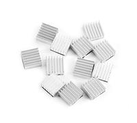 Walfront Lot de 12 petits dissipateurs thermiques en aluminium avec 7 ailettes autocollantes 14 mm x 14 mm x 6 mm