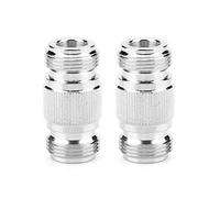 Walfront Lot de 2 adaptateurs coaxiaux RF Convertisseur de Test Type N Femelle vers Type N Femelle Connecteur de Convertisseur d'antenne