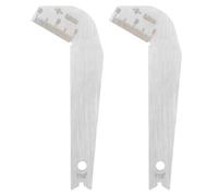 Walfront Lot de 2 jauges d'angle de foret à 118 degrés en métal - Outil d'inspection - Aiguiseur de 0 à 2 cm - Jauges centrales de meulage