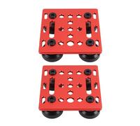 Walfront Lot de 2 Plaques de Tige de Portique en V avec 4 Roues POM Solides, Compatibles avec les Pièces D'imprimante 3D CNC en Extrusion D'aluminium 2020 pour un Mouvement Fluide et une