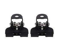 Walfront Lot de 2 Supports de Montage pour Barre Lumineuse LED Universelle en Métal sans Perçage, Pince Réglable pour Voitures, SUV, Camions, VTT, UTV, Manchon de Protection en Caoutchouc à 180