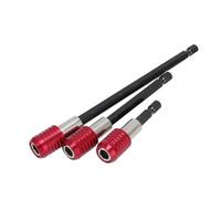 Walfront Lot de 3 Rallonges de Foret à Tige Hexagonale 60 Mm, 100 Mm, 150 Mm, Support D'extension de Foret en Acier allié, Force Concentrée pour Divers Besoins de Perçage