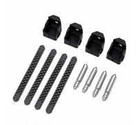 Walfront Lot de 4 Buses Intégrées à échange Rapide Hotend en Acier trempé de 0,25 Mm à 0,8 Mm avec Chaussettes en Silicone, Brosses de Nettoyage pour Imprimante 3D X 600 /s