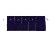 Walfront Lot de 5 Pochettes à Dés en Velours avec Cordon de Serrage pour Cartes de Tarot MDN, Rangement de Bijoux, Sacs en Velours Doux avec Fermeture Sécurisée pour Organiser de Petits Objets de