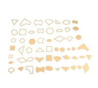 Walfront Lot de 54 Pochoirs en Acrylique Transparent pour Patchwork