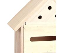 Walfront Maison d'abeille en Bois, Hôtel de Jardin Extérieur en Bois de Chandelle pour Abeilles et, Beau Nichoir Décoratif pour l'observation des Oiseaux dans Le Jardin (B)