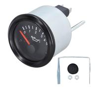 Walfront Manomètre D' 0-5bar 52 Mm en Alliage D'aluminium Couvercle Transparent étanche avec Contacts Fiables pour Groupe Moteur, Boîte à Instruments, Voiture et Camion (12 V