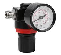 Walfront Manomètres de Régulateur de Pression d'air G1/4 avec Bouton Rotatif, Construction en Alliage d'aluminium, Contrôle Précis de la Pression jusqu'à 150 Psi pour Outils Pneumatiques