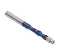 Walfront Mèche de Coupe Affleurante avec Roulement, Mèche de Toupie en Spirale en Carbure, Coupe Précise, Tige de 1/4 Pouces pour le Travail du Bois, Idéale pour les Armoires et les Meubles