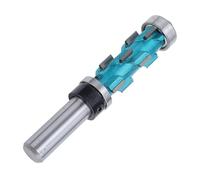 WALFRONT Mèche de Toupie en Spirale, Tige 1/2 en Carbure pour le Travail du Bois, Double Roulement, 3/4 Po de Diamètre, 1-11/16 Po de Longueur de Coupe, Embouts de Coupe CNC Dowm, Fraise en Bout