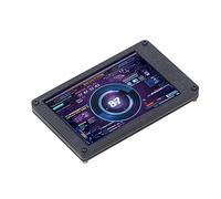 Walfront Mini Moniteur de Température à écran IPS USB de 3,5 Pouces avec Rotation à 360 Degrés, adapté pour, Compatible avec Aida64 (avec la Ligne de Carte mère)