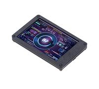 Walfront Mini Moniteur de Température à écran IPS USB de 3,5 Pouces avec Rotation à 360 Degrés, adapté pour, Compatible avec Aida64 (avec Ligne de coude)