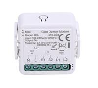 Walfront Module D’ouverture de Porte de Garage, Contrôle Minuterie Vocal | Relais à Contact Sec, Ouvre Portail , 100 à 240 V AC, Interrupteur Manuel, Accès à Distance, Mises à Jour du Statut,