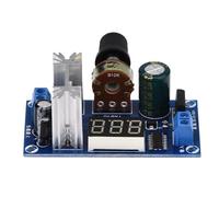 Walfront Module Régulateur de Tension Ajustable LM317, Convertisseur 1,25 V-28 V 2 A avec Affichage Numérique de la Tension pour Projets d'alimentation