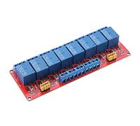 Walfront Module Relais 8 Canaux avec Optocoupleur Déclenchement Niveau Bas 5,6 × 2 × 0,7 Pouces 5V / 12V / 24V(24V)