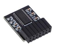 Walfront Module TPM 2.0, Prise en Charge de la Plate-forme SPI LPC, Module de sécurité de Cryptage SPI 14 Broches, Compatible avec Z590, H570, Q570 et Plus
