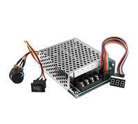 Walfront Moteur Speed Controller, DC10 V-55 V PWM Brushed DC Moteur Contrôleur Réglable Driver CW CCW Réversible Switch Écran à chiffres