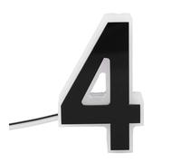 WALFRONT Numéro de Porte Lumineux LED, 4 Types de Prise, Signe D'adresse, Extérieur, étanche, rétro-éclairé, Numéro de Maison