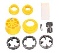 Walfront Outil de Filetage PVC Compatible en PVC Compatible PVC Outil avec 3 Matrices 1/2 Pouces 3/4 Pouces 1 Pouce pour L'outil de Créateur de Filetage PVC de Forage électrique