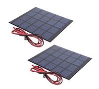 Walfront Panneau Solaire en Polysilicium 5V 500mA, Mini Module de Cellules
