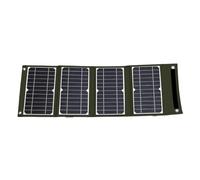 Walfront Panneau Solaire Portable, Conception Pliante à Quatre Panneaux | Chargeur , Sortie USB-A, Cellules Monocristallines, Revêtement en Nylon PET, Téléphones de Camping et Banques D'alimentation