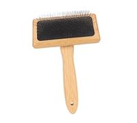Walfront Peigne en macramé, Brosse à Poils d'animaux en Bambou Finement Poli avec Coussin à Trou d'air, Nettoyage Rapide des Poils pour Tapisserie, canapé, Tapis, Usage Domestique (Grand)