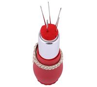 Walfront Pelote à Aiguilles Coussin à Aiguilles en Forme de Rouge à Lèvres Coussin d'Aiguille Accessoire de Couture DIY -Noir Rouge (Red)