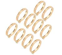 Walfront Pendentifs de Colons Ouverts, Fournitures d'artisanat en Alliage, Pendentif à Cadre Creux 10pcs pour Colliers, Bracelets et Couvertures (KC or)