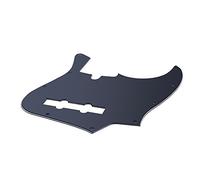 Walfront Pickguard de Style Jazz Bass, PVC 3 Plis, Plaque à Gratter Durable à 10 Trous, Convient aux Guitares Jazz Bass Standard et Mexicaines