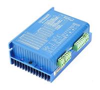 Walfront Pilote de Moteur Pas à Pas 2DM860H 2 Phases, Contrôleur Micropas avec Protection contre les Surtensions, AC30-80V/DC40-110V. Signaux d'entrée Optiquement Isolés, Bruit Ultra Faible, 2-256