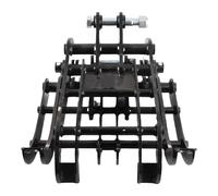 Walfront Pince de Préhension pour Mini Pelle, Grappin à Bois en Acier Mn